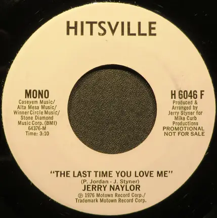 Jerry Naylor - The Last Time You Love Me