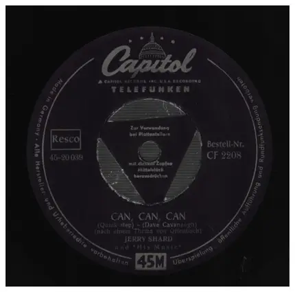 Jerry Shard & His Music - Hot Lips / Can, Can, Can
