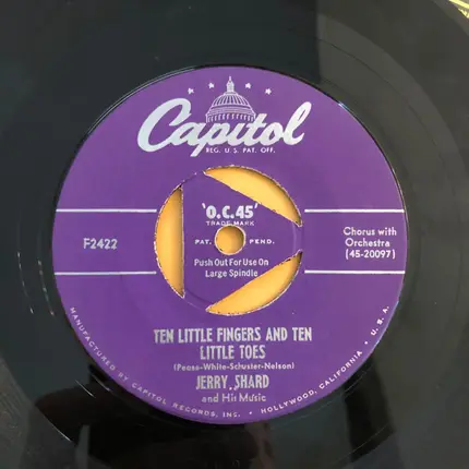 Jerry Shard & His Music - Ten Little Fingers And Ten Little Toes / Alabama Bound