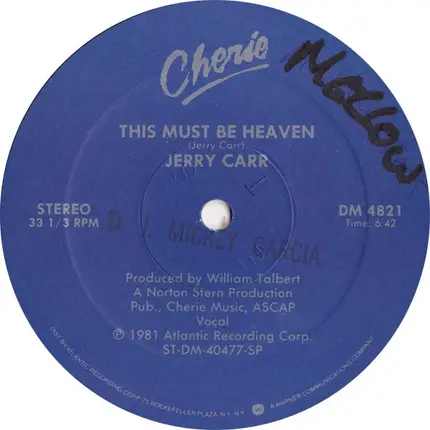Jerry Carr - This Must Be Heaven