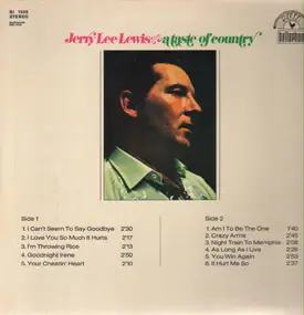 Jerry Lee Lewis - A Taste Of Country