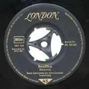 7inch Vinyl Single - Jerry Lee Lewis - Breathless / Down The Line