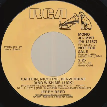 Jerry Reed - Caffein, Nicotine, Benzedrine (And Wish Me Luck)
