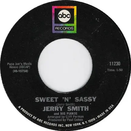Jerry Smith - Sweet 'N' Sassy / Sunrise Serenade