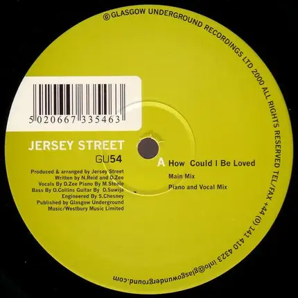 Jersey Street - How Could I Be Loved