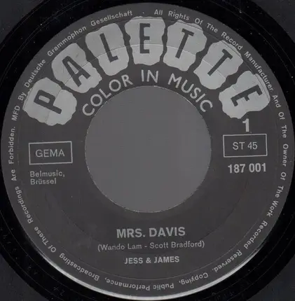 Jess & James - A Passing Car / Mrs. Davis