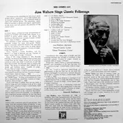 LP - Jess Walters - Jess Walters Sings Classic Folksongs