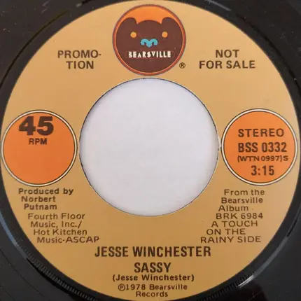 Jesse Winchester - Sassy