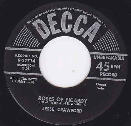 Jesse Crawford - Smilin' Through / Roses Of Picardy