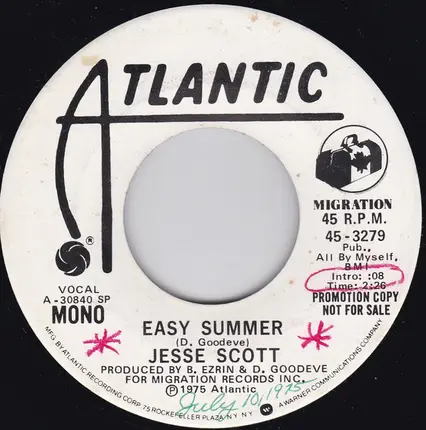 Jesse Scott - Easy Summer