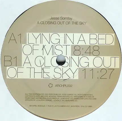 Jesse Somfay - A Closing Out Of The Sky