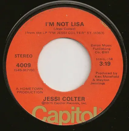Jessi Colter - I'm Not Lisa
