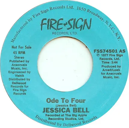 Jessica Bell - Ode To Four