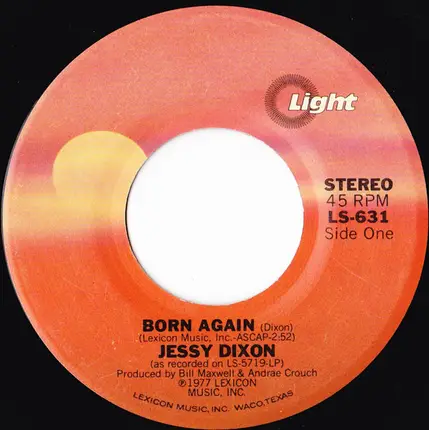 Jessy Dixon - Born Again / Hold On