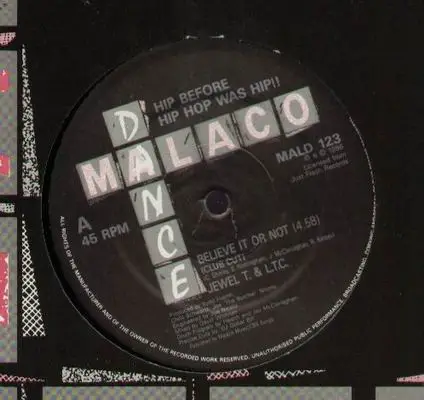 Jewel T & LTC - Believe it or not Club Cut / Vocal / Instrumental