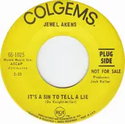 7inch Vinyl Single - Jewel Akens - It's A Sin To Tell A Lie