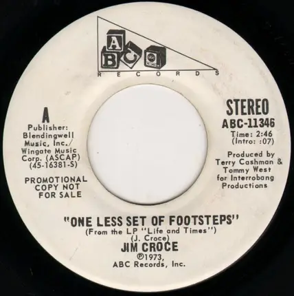 Jim Croce - One Less Set Of Footsteps