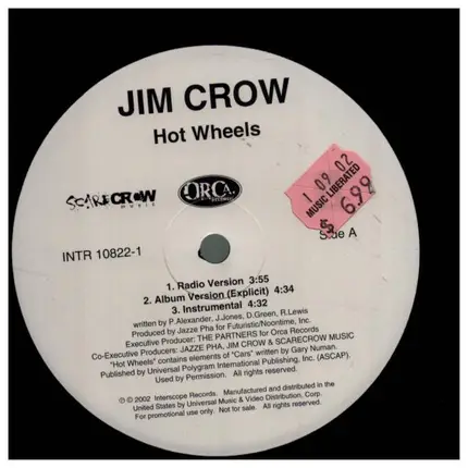 Jim Crow - hot wheels