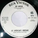 7inch Vinyl Single - Jim Ameche - John Fitzgerald Kennedy / An American's Heritage - promo