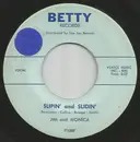 7inch Vinyl Single - Jim And Monica - Slipin' And Slidin' - Original US