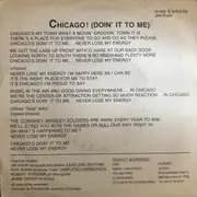 7inch Vinyl Single - Jim Kahr - Chicago (Don't Do It To me)