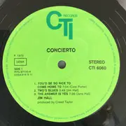LP - Jim Hall - Concierto - Gatefold