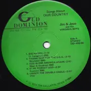 LP - Jim & Jesse And The Virginia Boys - Songs About Our Country