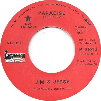 Jim & Jesse - Paradise