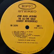 LP - Jim & Jesse - The All-Time Great Country Instrumentals