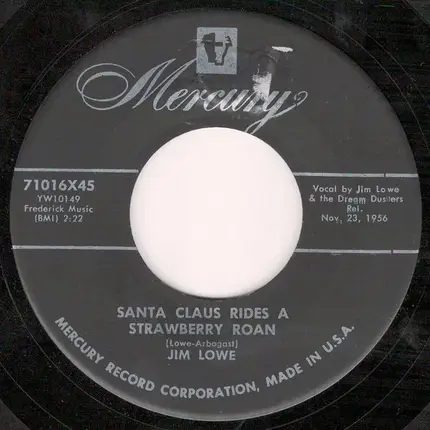 Jim Lowe - Prince Of Peace / Santa Claus Rides A Strawberry Roan