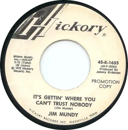 Jim Mundy - She Got The Fortune (I Got The Fame)