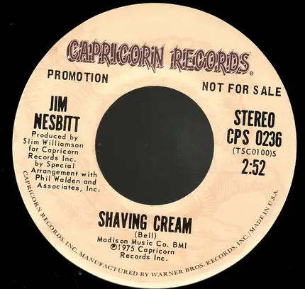 Jim Nesbitt - Shaving Cream