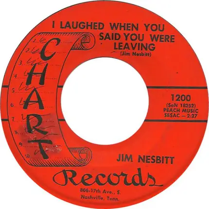 Jim Nesbitt - Still Alive In '65 / I Laughed When You Said You Were Leaving