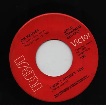 Jim Reeves - Mexican Joe / I Won't Forget You