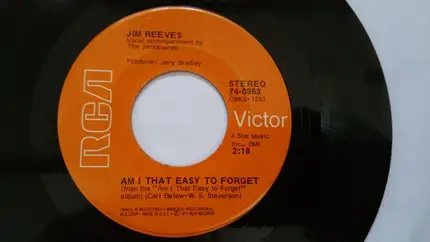 Jim Reeves - Am I That Easy To Forget