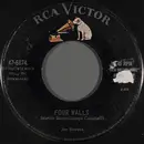7inch Vinyl Single - Jim Reeves - Four Walls - Silver font