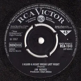 Jim Reeves - I Heard A Heart Break Last Night