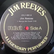 LP - Jim Reeves - A Legendary Performer