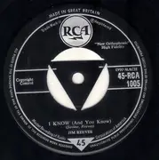 7inch Vinyl Single - Jim Reeves - Four Walls / I Know ( And You Know ) - Company Sleeve