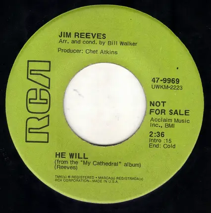 Jim Reeves - Gypsy Feet / He Will