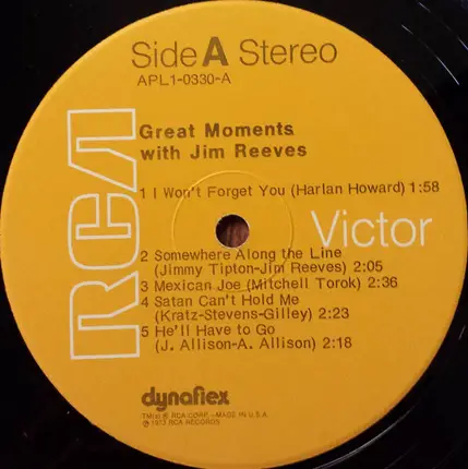 Jim Reeves - Great Moments With Jim Reeves