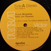 LP - Jim Reeves - Great Moments With Jim Reeves