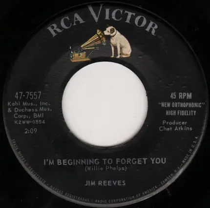 Jim Reeves - Partners / I'm Beginning To Forget You