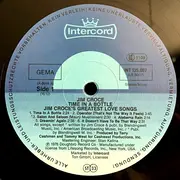 LP - Jim Croce - Time In A Bottle Jim Croce's Greatest Love Songs