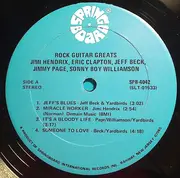LP - Jimi Hendrix / Eric Clapton / Jeff Beck / Jimmy Page / Sonny Boy Williamson - Rock Guitar Greats - still sealed