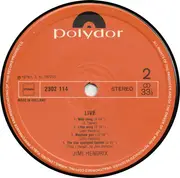 LP - Jimi Hendrix - Live