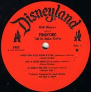 LP - Jiminy Cricket - Walt Disney's Story And Songs From Pinocchio