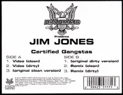 12inch Vinyl Single - Jim Jones - Certified Gangstas