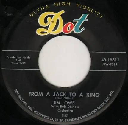 Jim Lowe - Slow Train / From A Jack To A King