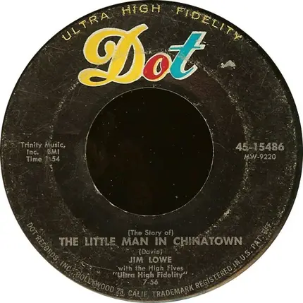 Jim Lowe - The Green Door / (The Story Of) The Little Man In Chinatown